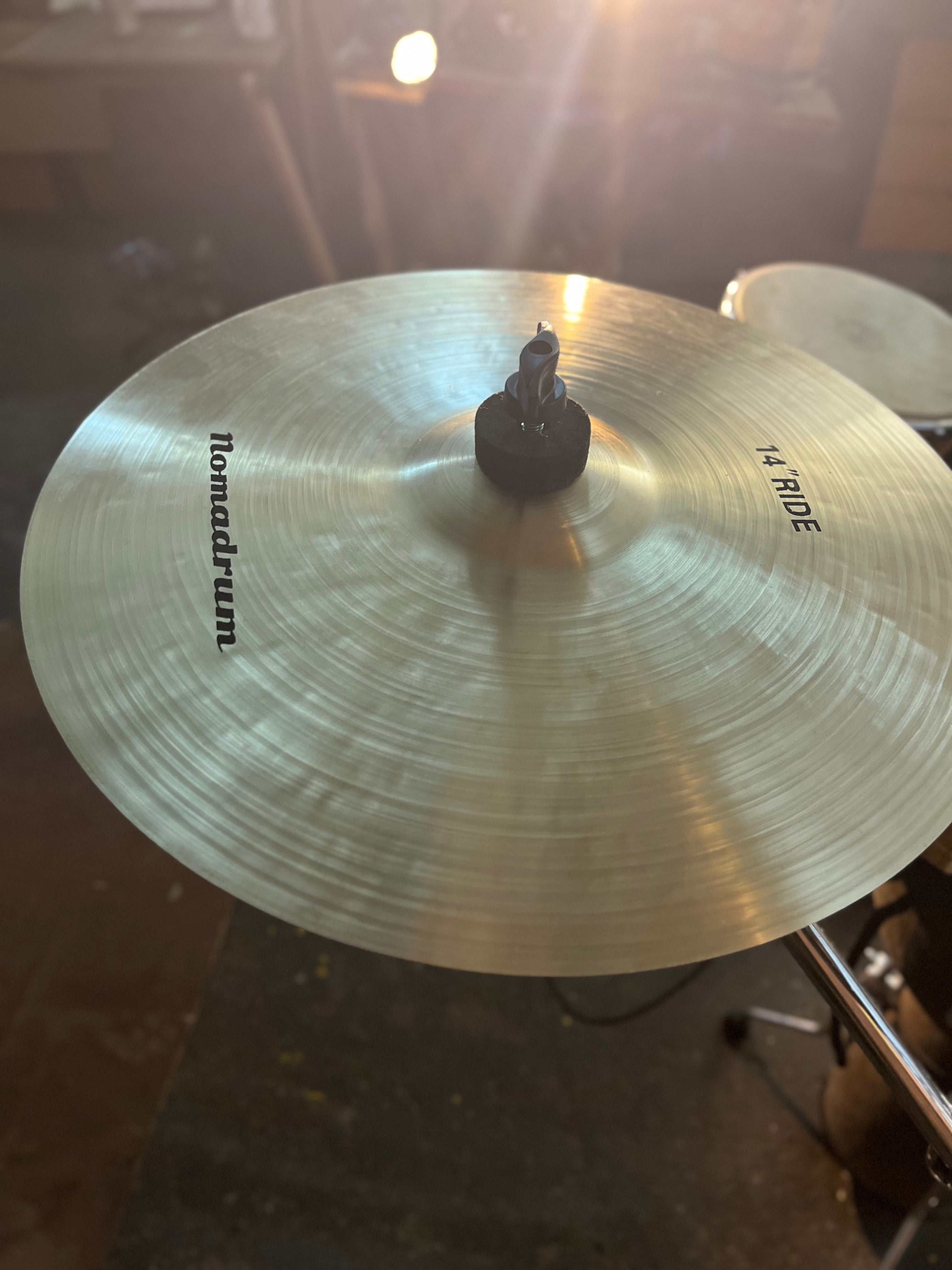 Ride 14” Cymbal Splash | Handmade Percussion Cymbal – Nomadrum